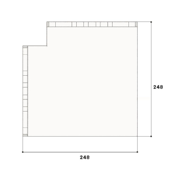 GGK Flachwinkel für FB 60x200      11176 