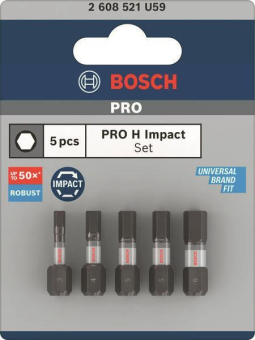 Bosch PRO HEX Impact Bit 25mm 2608521U59 