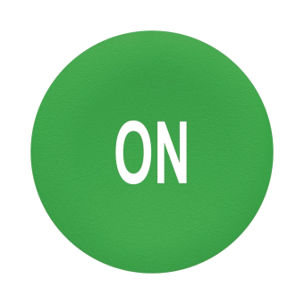 Schneider Tastenschild grün ON   ZBAF341 