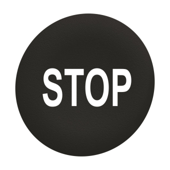 Schneider Tastenschild schwarz   ZBAF234 