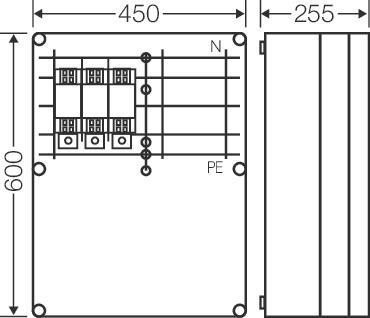 Hensel Mi-NH-Sicherungsgehäuse   Mi 6676 