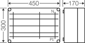 Hensel Mi-Sammelschienengehäuse  Mi 6359 