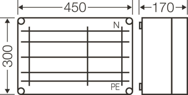 Hensel Mi-Sammelschienengehäuse  Mi 6359 