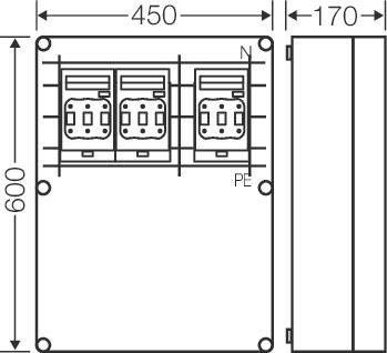 Hensel Mi-NH-Sicherungslasttrenn Mi 6667 