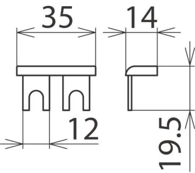 DEHN Kammschiene 1-phasig 2-pol.  900617 