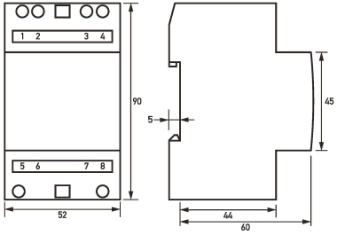 DOEP Klingeltrafo 4-8-12V 2A        RK3U 
