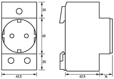 DOEP Einbausteckdose                RDS6 