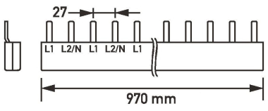 Doepke         Sammelschiene 2-pol. 2x35 