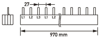 Doepke         Sammelschiene 4-pol. 4x35 