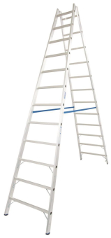 KRAU Sprossen-Doppelleiter (Alu)  124944 