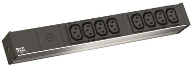 Bachmann 19" 1HE 8xIEC 1xFUSE    333.408 