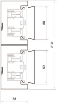 Hager Brüstungk.Unterteil BRS652101DVERZ 