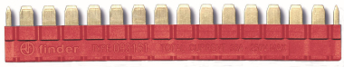 Finder Kammbrücke 16-polig rot 