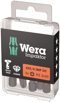Wera Pozidriv-Bits, Impact   05057662001 