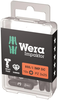 Wera Pozidriv-Bits, Impact   05057622001 