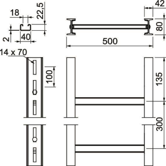 OBO SLS80C40F 50 FT Steigeleiter 