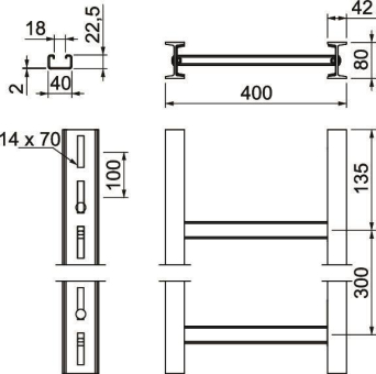 OBO SLS80C40F 40 FT Steigeleiter 