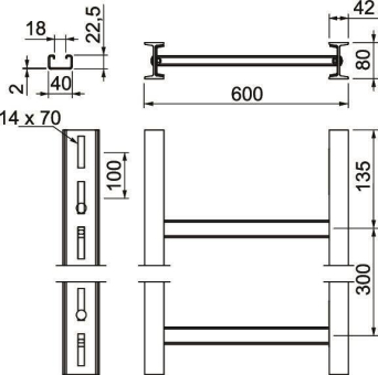 OBO SLS80C40F 60 FT Steigeleiter 