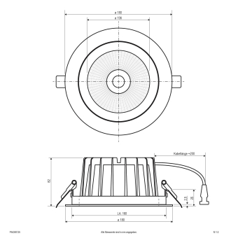 EVN LED Deckeneinbau -rund -   P54350125 