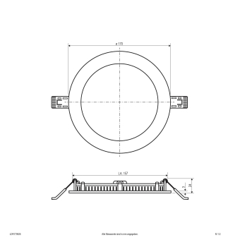 EVN LED Einbaupanel -rund -    LDR170925 
