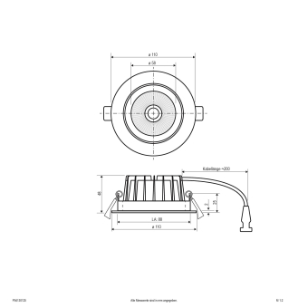 EVN LED Deckeneinbau -rund -   P54130125 
