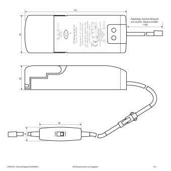 EVN LED Einbaupanel-rund-ws-   LTR300125 