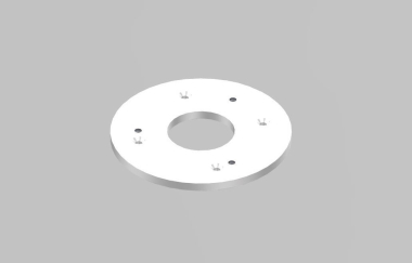 Helestra Montageplatte MONO Stahl   9029 