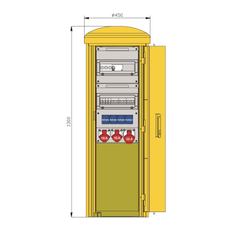 Walther Pollersäule m.RCD TypA  83314510 