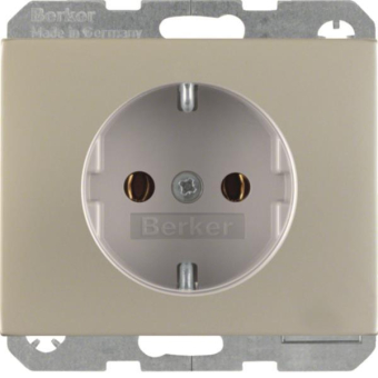 BER SCHUKO-Steckdose Edelstahl  41157004 