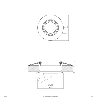 EVN Halogen-Einbauleuchte konvex  509014 