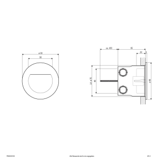 EVN LED Wandleuchte -rund -   P653030102 