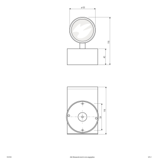 EVN Edelstahl-Wandleuchte starr   103100 