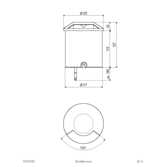 EVN LED Bodeneinbau anthrazit  P67151702 