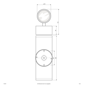 EVN Edelstahl-Wandleuchte         104100 