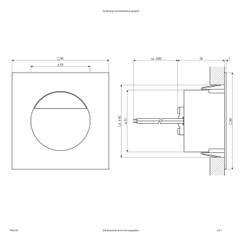 EVN Power-LED-Einbauleuchte      P444102 