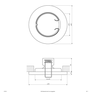 EVN Halogen-Einbauleuchte plan    513013 