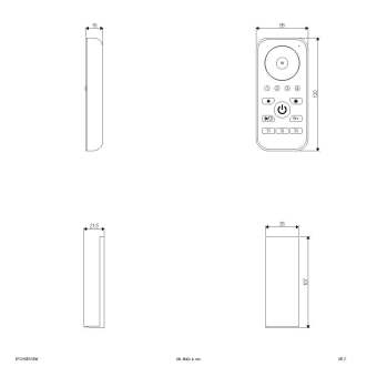 EVN RGB+W-Funkhandsender -    EFDHS4RGBW 