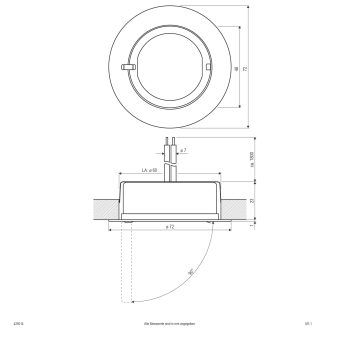 EVN Halogen-NV-Möbeleinbauleuchte 425014 
