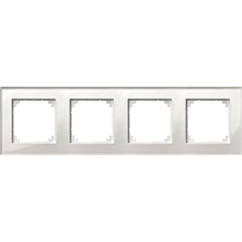 Merten M-PLAN-Echtglasrahmen 4f   489419 