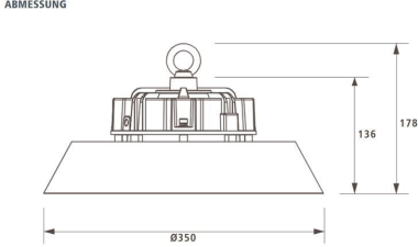 LTEK Hallenstrahler UFO7 IP65 90° 122695 