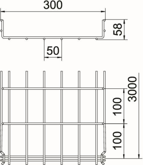 OBO GRM 55 300 FT Gitterrinne GRM 
