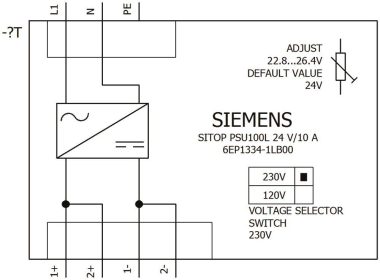 Siemens 6EP13341LB00 SITOP PSU100L 24V/ 