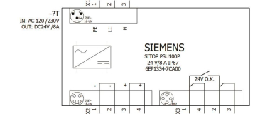 SIEM SITOP PSU100P IP67    6EP1334-7CA00 