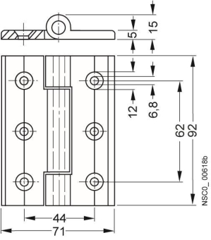 SIEM Zusatzscharnier für 40mm    3SX3225 