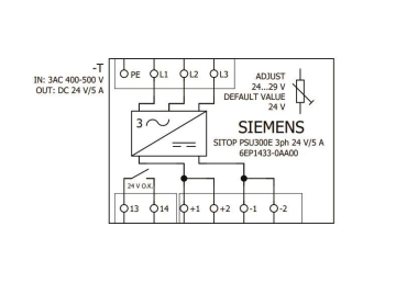 SIEM Sitop PSU300E 24 V/5  6EP1433-0AA00 