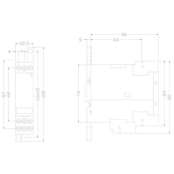 Siemens 3UG45111BP20 Überwachungsrelais 