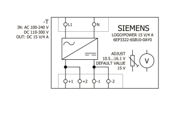 Siemens 6EP33226SB100AY0 LOGO!POWER 15V 