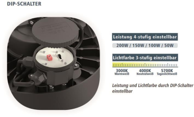 LTEK Hallenstrahler UFO7 IP65 90° 122695 