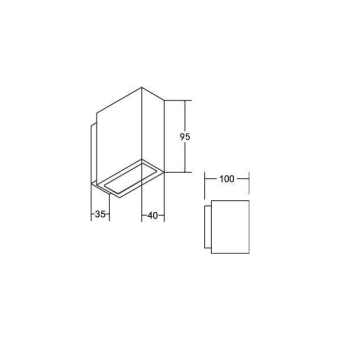 BRUM LED-Wandleuchte 2x3W       10013103 