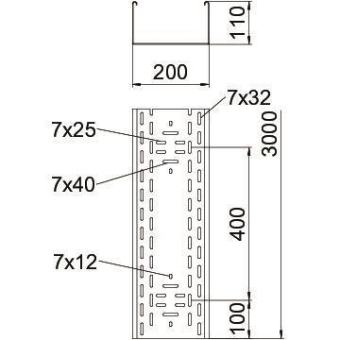 OBO BKRS 1120 FS Kabelrinne BKRS 